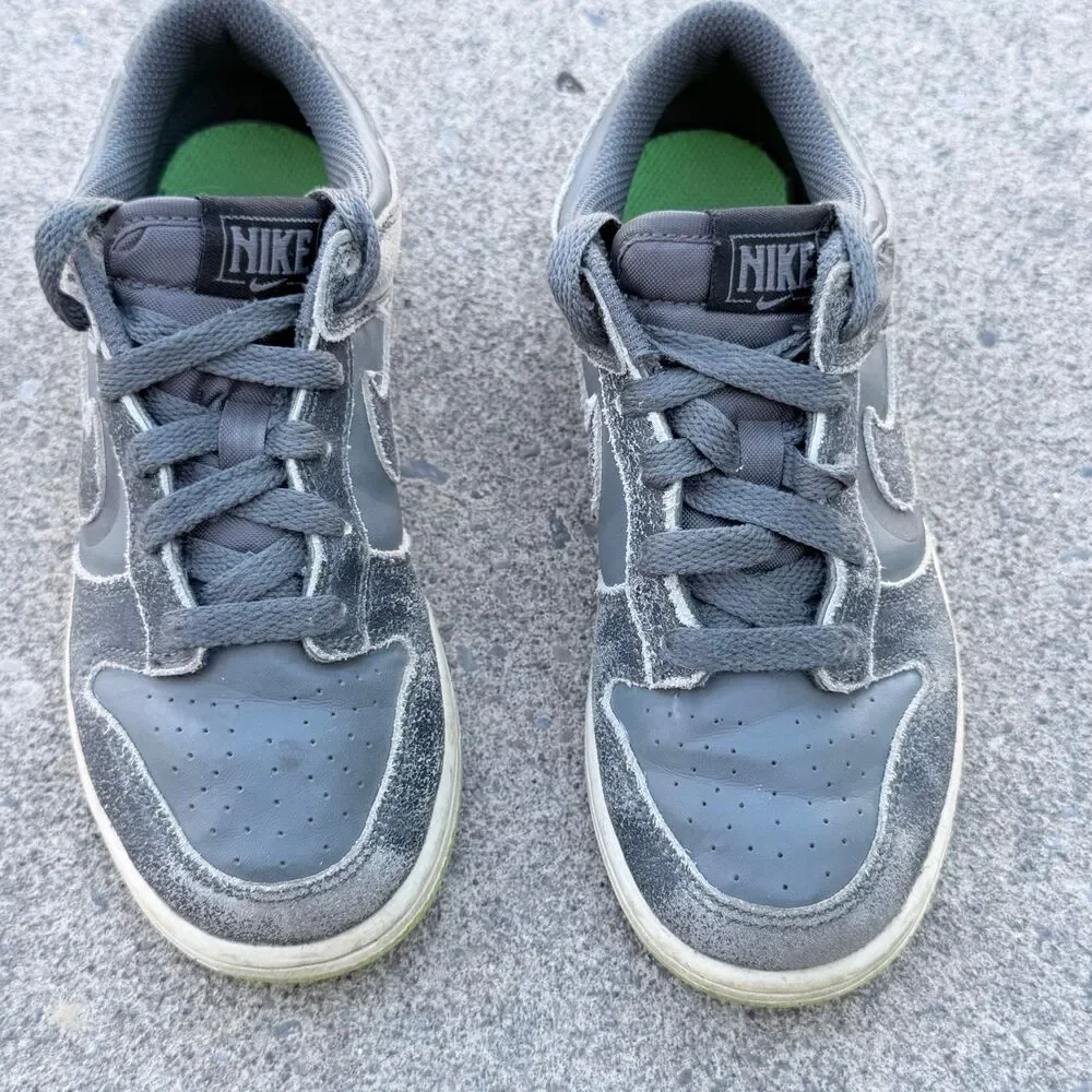 Nike Dunk Low SE GS Halloween distress kids shoes 2Y 2022 Iron Grey Phantom